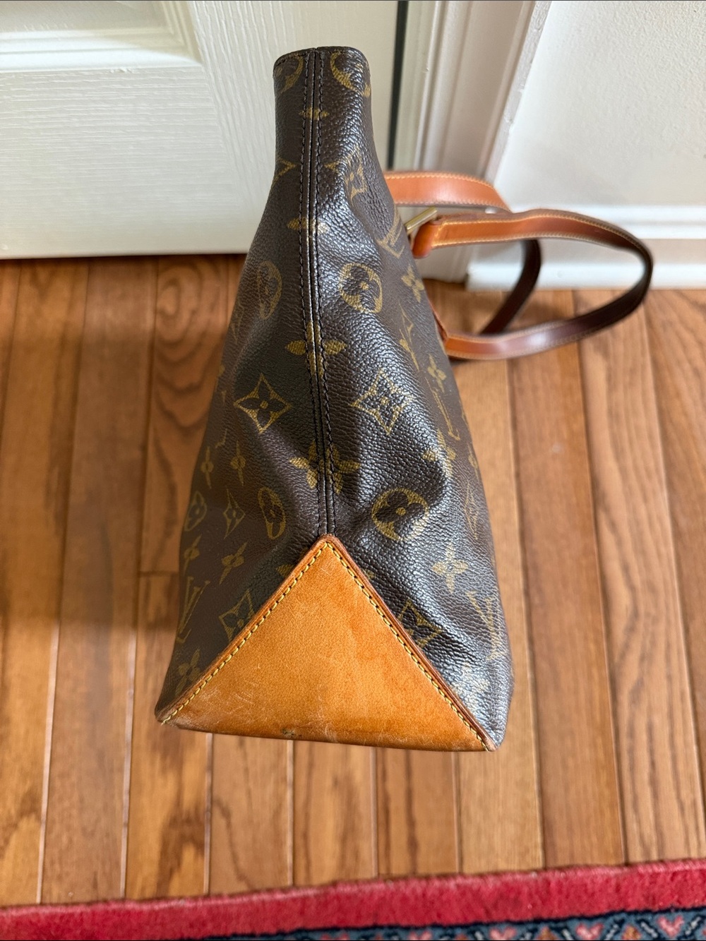 Louis Vuitton Monogram Canvas Tote with Brown Leather Straps - Picture 4 of 7